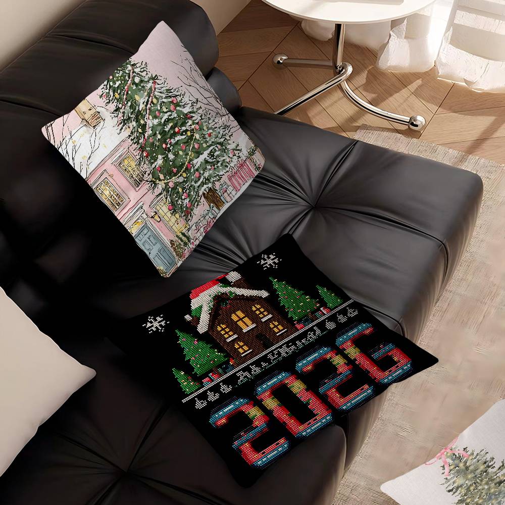 Cuscino di Natale Regalo Decorazione Casa Ufficio Camera da Letto Divano Auto Copricuscino Custodia 45x45