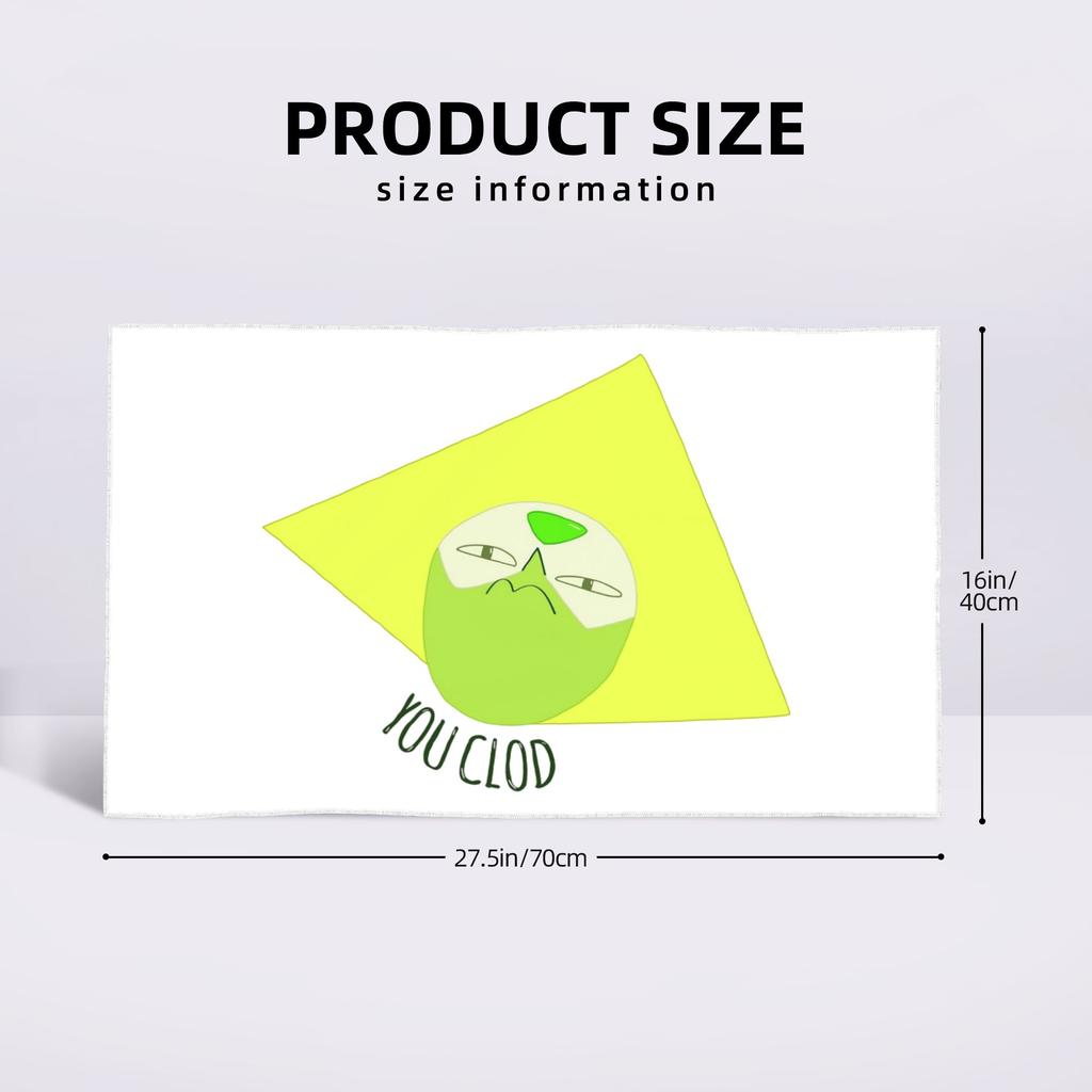 You Clod! Peridot - Steven Universe. Soft Face Towel Quick Dry Pool Bath Cotton Towels Breathable