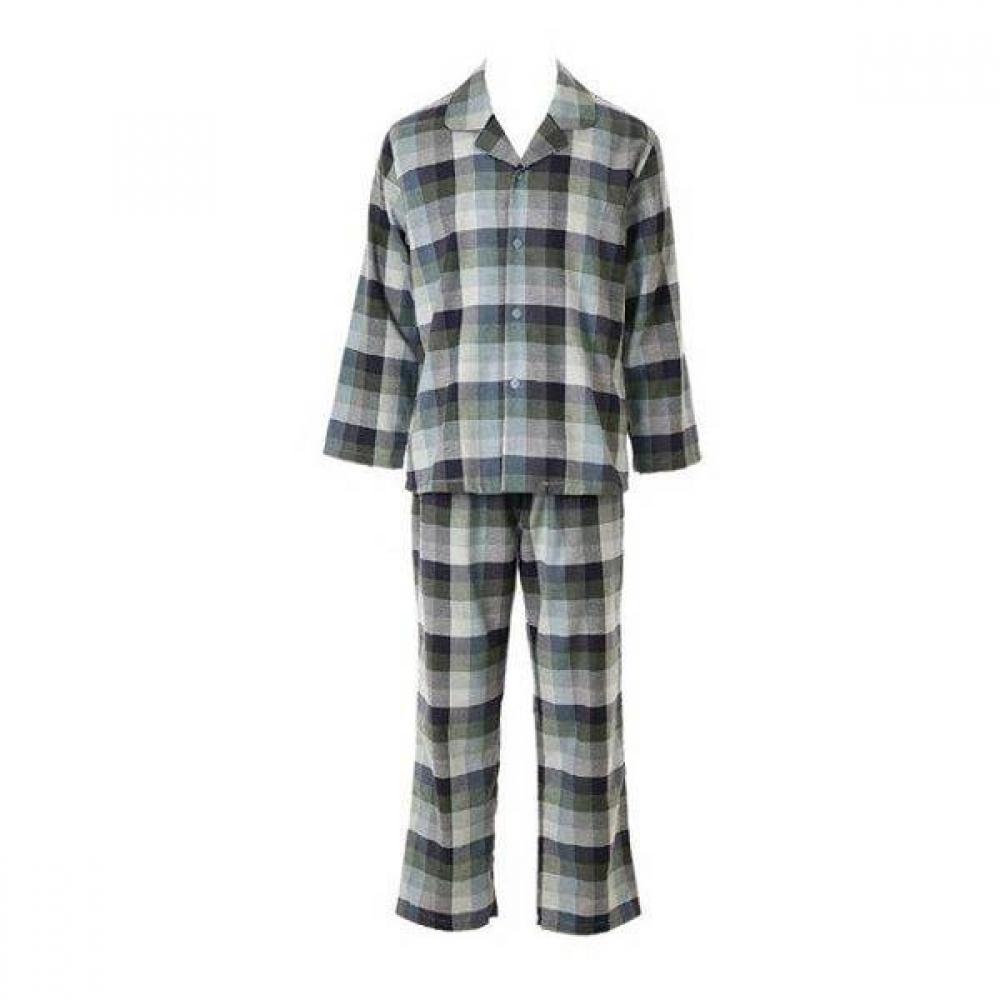 

Wakoru Warm CaShmere Cotton Flannel Check Men S Pajama Wpa5485m Grey/110