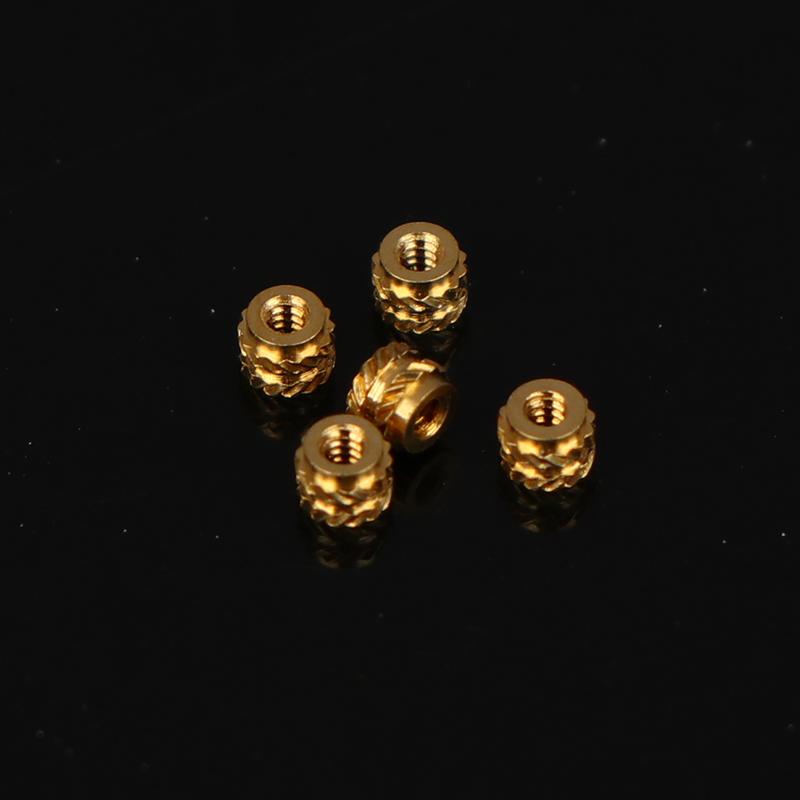 M1 M1.2 M1.4 Brass Threaded Inserts Nut Kit Hot-Melt Copper Nut Knurled Embed Injection Brass Insertnut For 3D Printer Component
