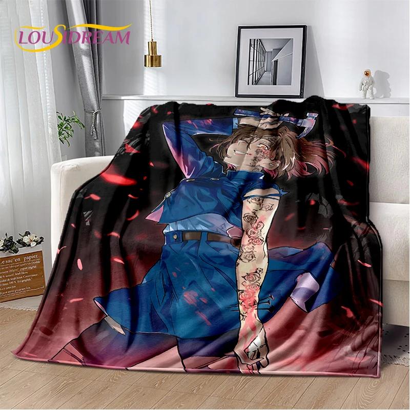 3D Jujutsu Kaisen Anime Cartoon Itadori Yuji Soft Flannel Blanket,Throw Blanket Comfortable Blanket for Picnic Beds Sofa Home