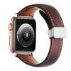 Crazy Horse Magnetic Buckle Women's Genuine Leather Watch Strap,For Apple Watch 42mm 44mm 45mm 49mm iWatch S10 46mm