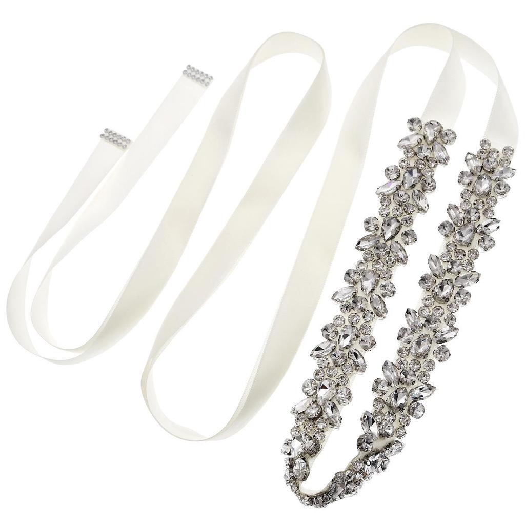 Elegant Rhinestone Bridal Waistband - Fashionable Wedding and Dancewear Accessory for Women