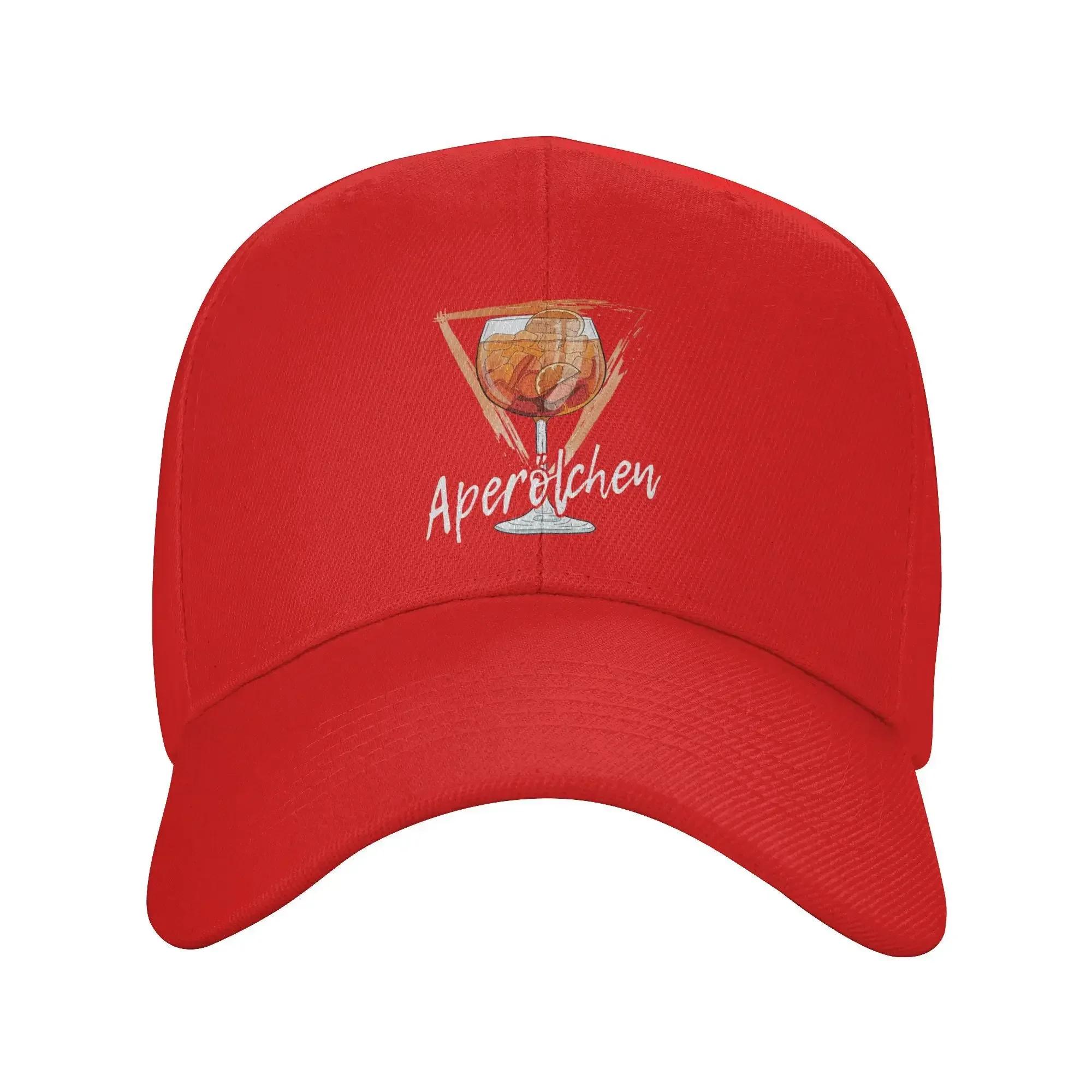 Aperols Spritzs Glass Logo Cap Unisex Leisure Wear Baseball Cap Adjustable Adjustable