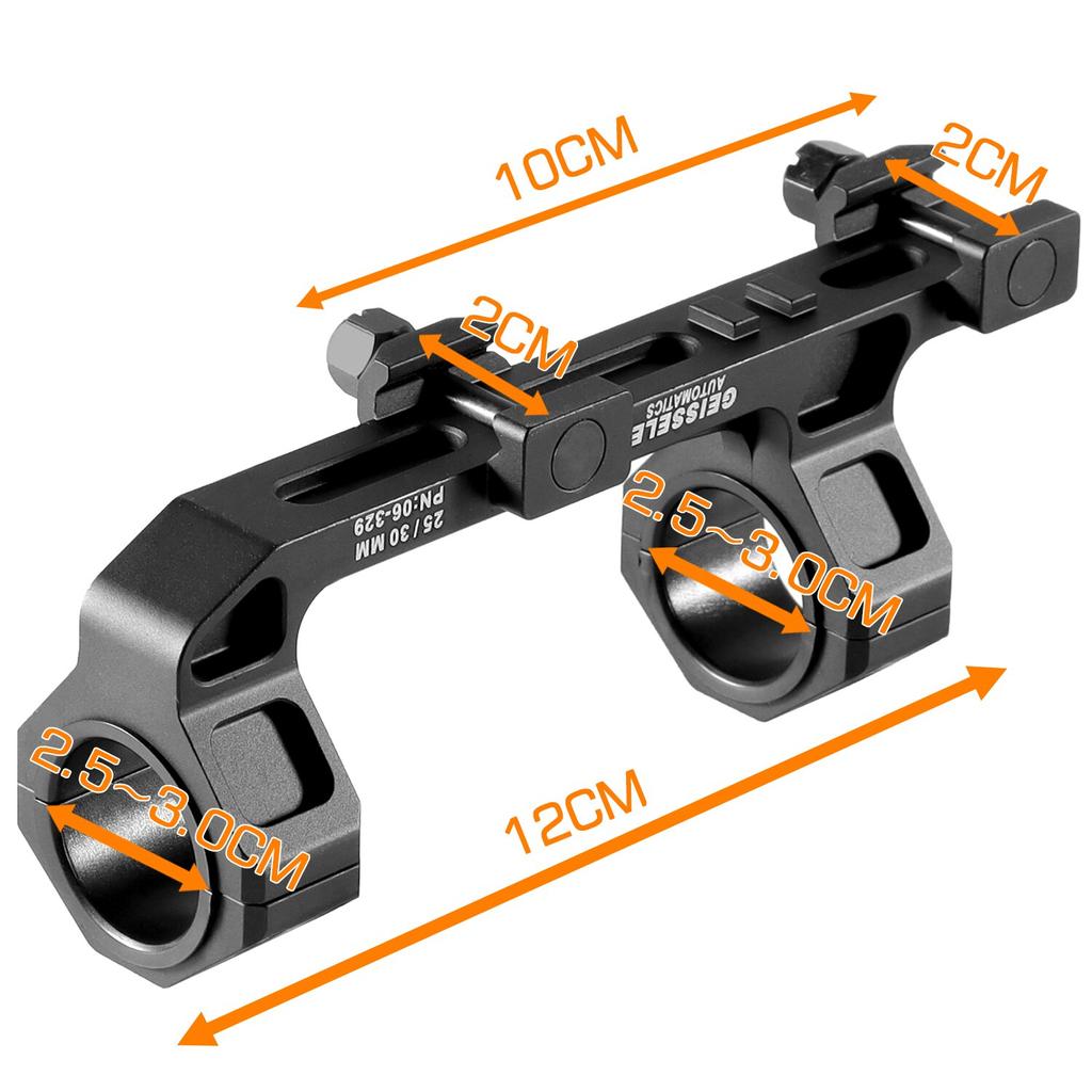 WestHunter 30mm One Piece Scope Mount – Adjustable Length For Picatinny Rail
