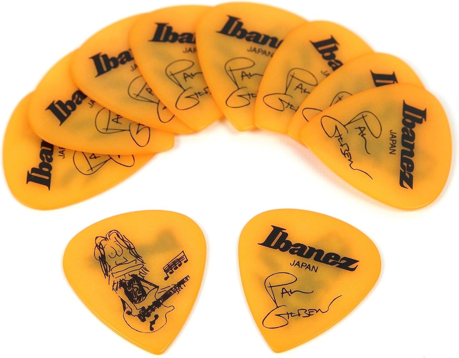 Ibanez Paul Gilbert Picks Set of 10 1000PG-YE (Yellow) -
