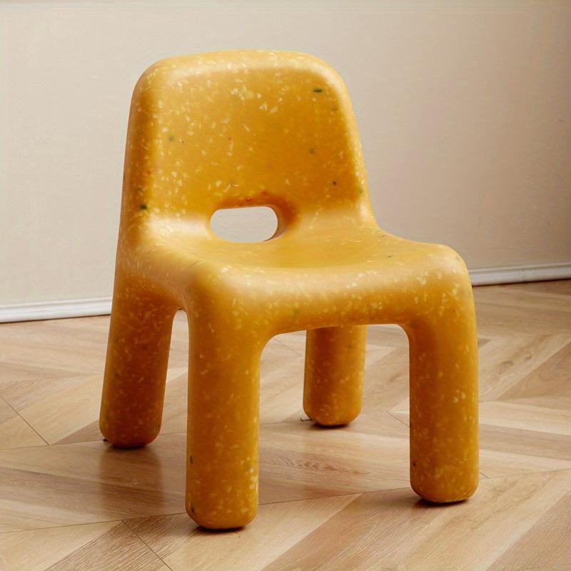 Sedia in Plastica di Alta Qualità in Stile Nordico - Panchina Compatta da Esterno con Schienale, Perfetta per Arredo Patio e Giardino