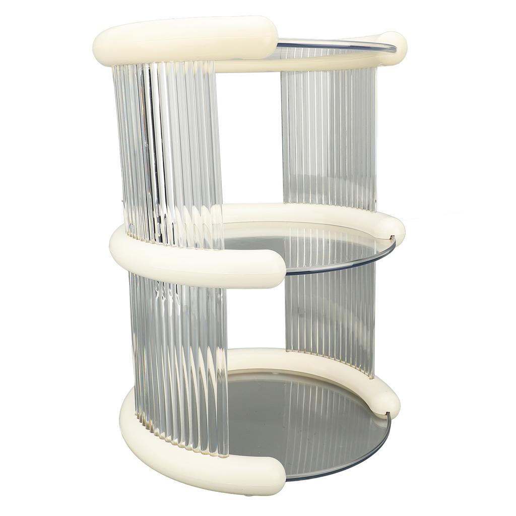 Makeup Desk Organizer Plastic 3 Tier High Capacity Countertop Cosmetic Organization Holder for