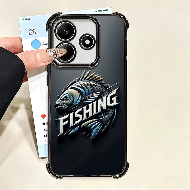 Nash Fishing Fish Mark Soft Phone Case For Xiaomi Poco X7 X8 Pro Max X6 X5 X3 F8 Ultra F7 M8 M7 M5S Redmi 15C 15A 15 14C 13C 12C