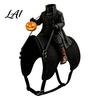 Kopfloser Reiter Haustierkostüm Katzenkostüm Halloween 3D Lustiger Reiter mit Kürbis Feiertag für Hunde Laterne Verstellbares Geschirr Kleine Katzen Cosplay