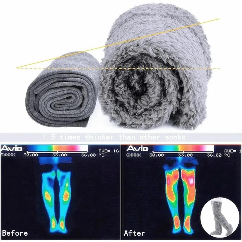 Winter Warm Feet Stockings for Women Men Multifunctional Bed Sleep with Quilt Old Cold Legs Warm Sleep Socks Foot Warmer Gift