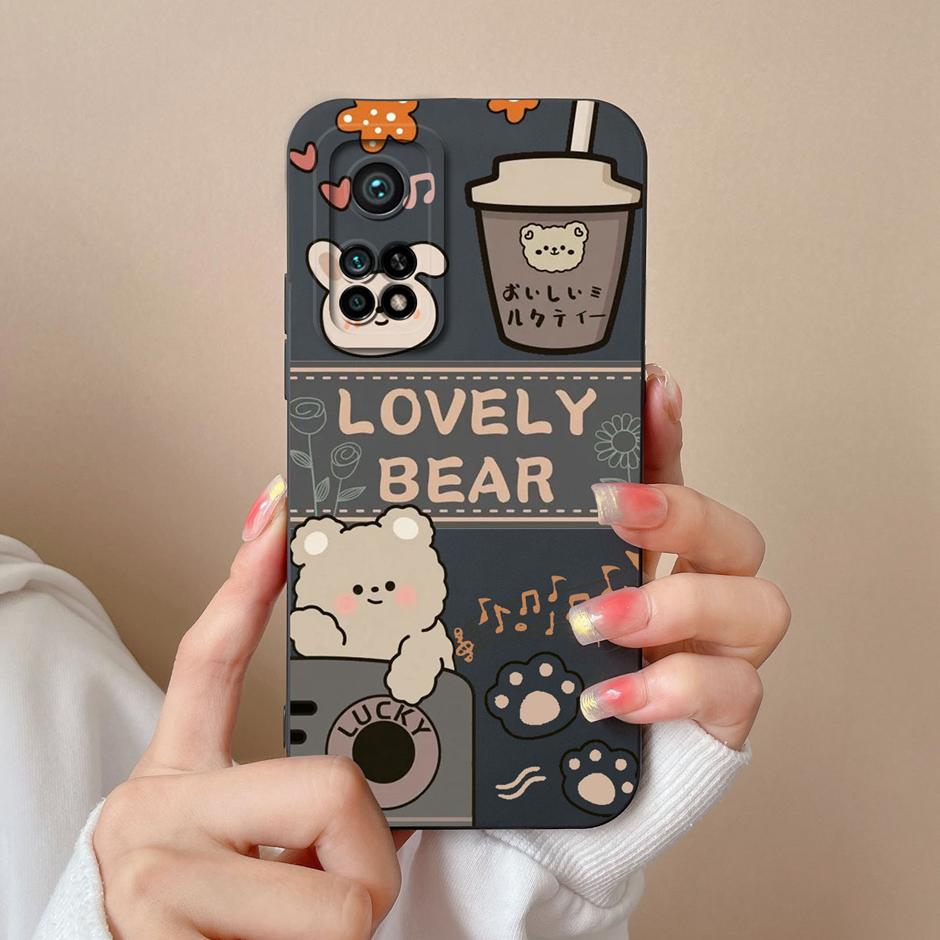 For Xiaomi Mi 10T Pro 5G Case Matte Silicone Shell For Xiaomi10T Pro 5G Sweet Girls Butterfly Cartoon New Design Fashion Funda