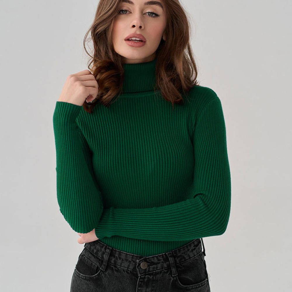 Mode-Trend Rollkragenpullover Gestricktes Unterhemd 2024 Herbst Strickpullover Rollkragenpullover Pullover Für Frauen