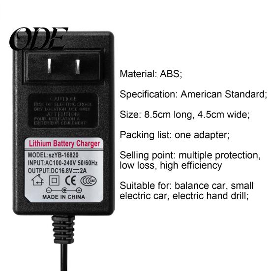 Adapter Zubehör Batterieladegerät Umweltfreundlich Einfach zu bedienen Stromversorgung ABS Strom für Laufrad