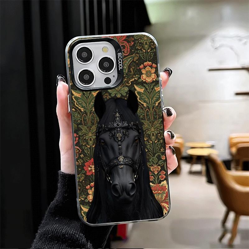 Horse Art Aesthetics Shockproof Phone Case for iPhone 17 Air 16 16E 15 Pro Max 14 Plus 13 Mini 12 Back Cover Anti Fall Fundas