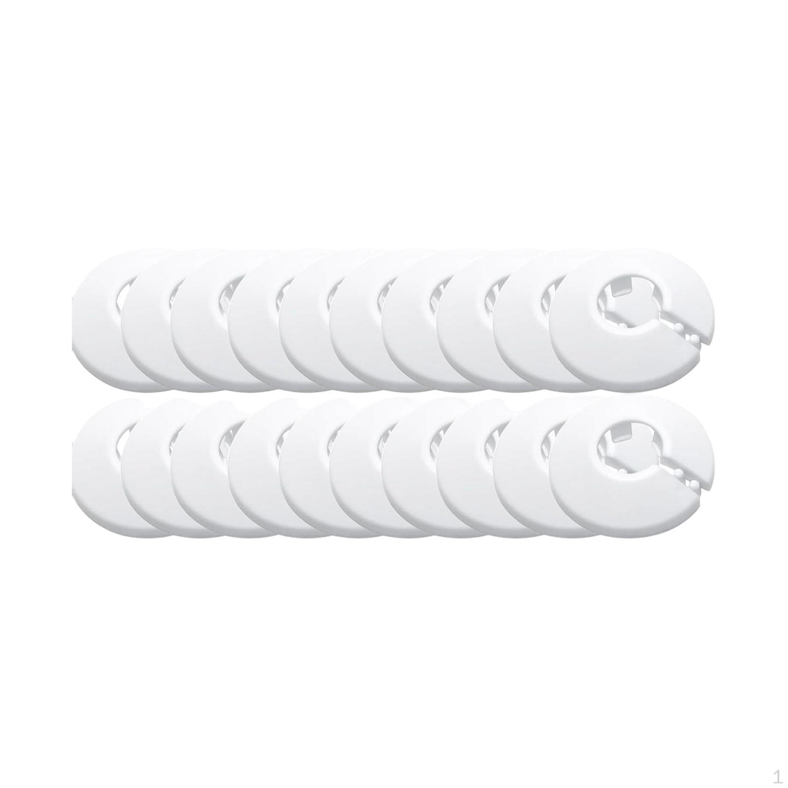 

20Pcs 12mm Flange Tubes Cover Decor Water Tube Drain Line Decorative Rings for Bathroom