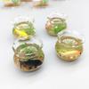 Mini Square/Round Fish Tank Realistic Glass Decor for Dollhouse Display Captivating Miniature for DIY Crafts Ornaments