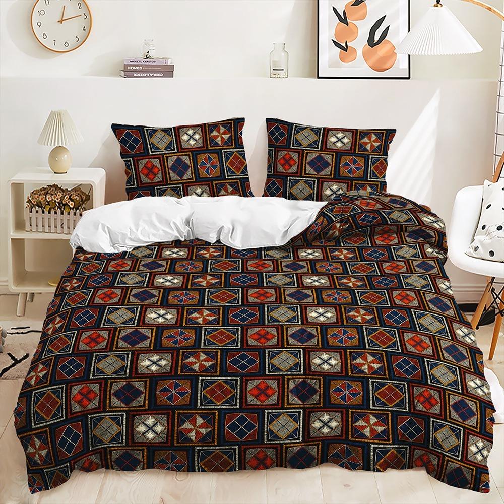 3D Plant Pattern Down Duvet Cover Bedding with Floral Pattern Bedding Set for Men and Women, Single Double Bed, Queen Size Gift