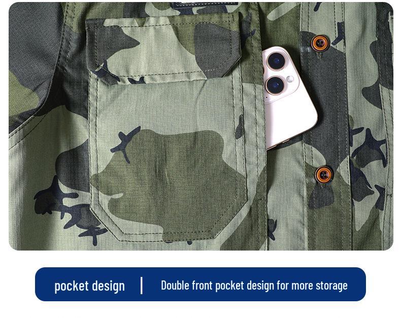 Pánská rychleschnoucí letní pracovní sada: Prodyšný oblek chránící před sluncem pro venkovní stavební a dílenské práce