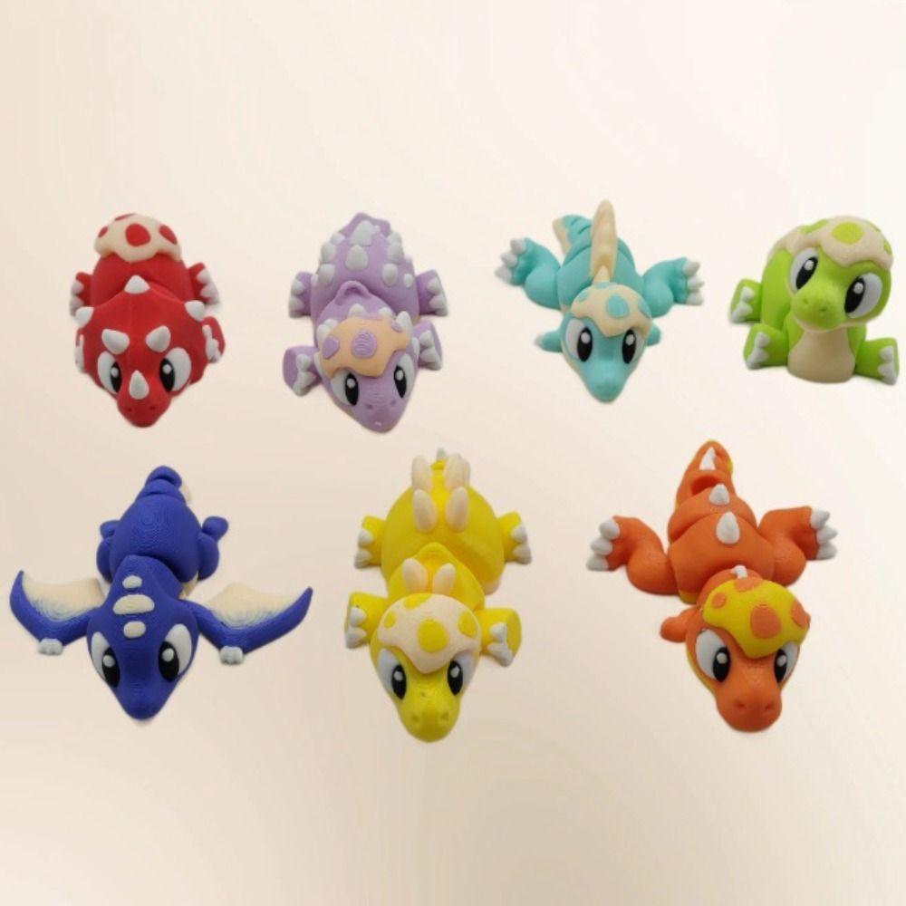 

Рухомі суглоби 3D Обертовий Шарнірний Дракон Мультяшний 3D Шарнірний Дракон Іграшки Акваріум style E