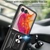 Für Motorola Razr 60/Razr 50 5G Hülle mit Schiebekameraabdeckung PC+TPU Ständer Handyhülle