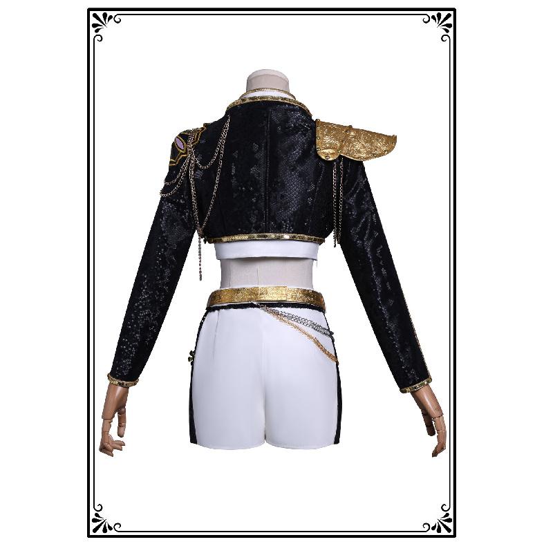 K-Pop: Demon Hunters HUNTR/X Rumi Cosplay Costume Black Version Outfit Play Role Clothes Clothing for Women Anime Cosplay