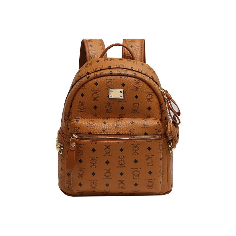 Backpack New Fashion Trend Personalized Letter Printing Large Capacity Student Bag Commuter Travel Bag
