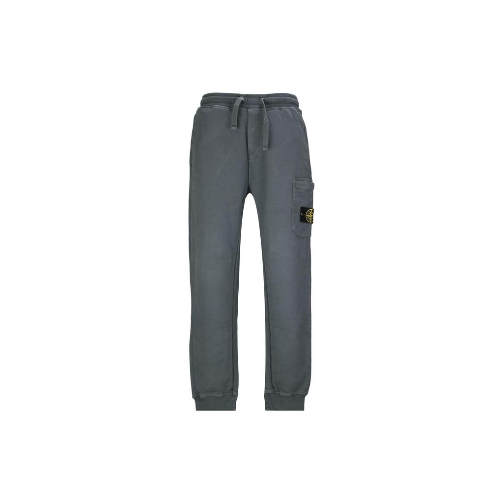 Stone Island SS23 Solid Color Mid-Rise Fitted Drawstring Casual Pants Men pants Gray 791562620-V0062