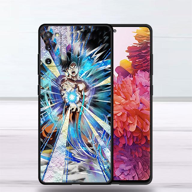 Anime Case for Samsung Galaxy S20 FE S9 S21 S10 S22 Ultra 5G S21 Plus S7 S10e S8 Black Soft Bumper Dragon G-Gokus Cover Funda