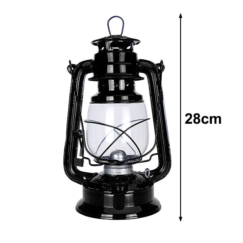 1Pc 25Cm Bronze Kerosene Lamp Retro Horse Lamp Camping Lamp Outdoor Tent Lamp Emergency Camping Portable Hanging Lamp