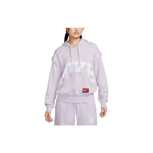 Nike Women's Retro American Letter Print Casual Sweatshirt in Purple