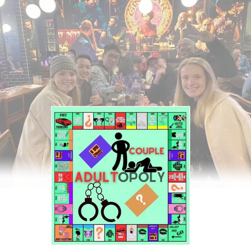 Adult Couple Opoly Board Game Date Night Ideas Conversation Intimacy Cards Deck