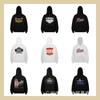 26FW American Style Rhude Hoodie Men Letter Print Casual Vintage Sweatshirt Loose Fit Streetwear