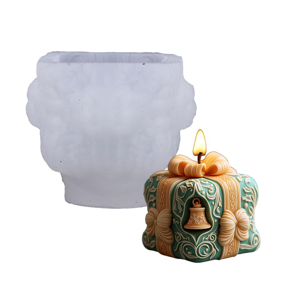 Гибкая силиконовая форма для изготовления рождественских свечей своими руками, многоразовая, для выпечки, шоколада, мыла, украшений для рукоделия