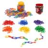 3D Puzzle Geometry Chain Buckle Building Set Toy Learning Teaching Aid Shape Learning Toy Preschool Counting Toys