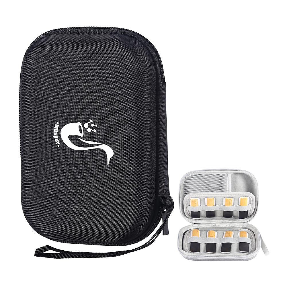 

Clarinet Reed Case Waterproof Hard EVA Bag with Mesh Pocket Alto Sax Reeds Carrying Storage Box for Saxophone Clarinet Reeds чорний