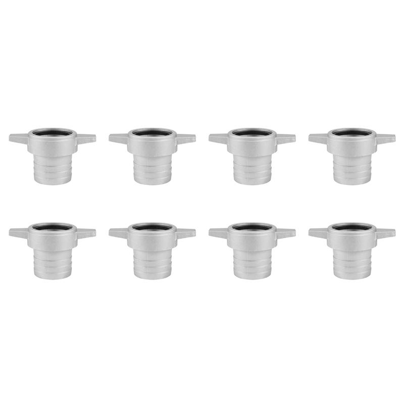 8X Water Pumps Fittings 2 Inch Aluminum Pipe Connecting Wrench With Rubber Gasket Pump Connector Pipe Fitting-B61B серебряный