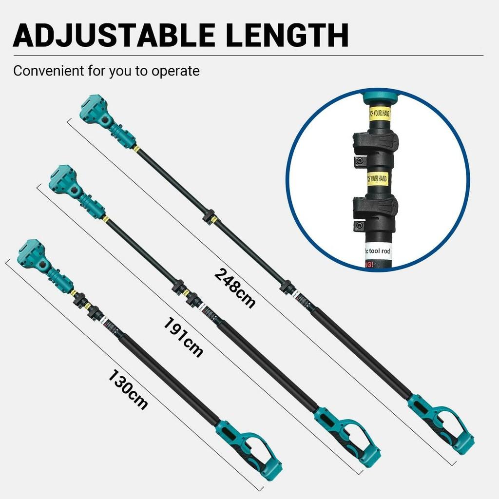 180 Degree Adjustable High Branch Pruning Telescoping Rod  Brushless Electric Chainsaw Orchard Shrub Pruning Power Tool