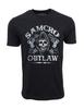 Unisex Adult Casual Graphic SAMCRO OUTLAW Graphic T Shirt T-Shirt