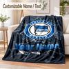 Benutzerdefinierter Text Flanelldecke Hertha BSC Aufdruck Warm Gemütlich Decke Zuhause Sofa Bettwäsche