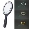 Adjustable Double Light Magnifying Glass With Comfortable Grip Nonslip Handle Enhancing Acrylic Lens For Detailed Inspection Hobbies Close Work
