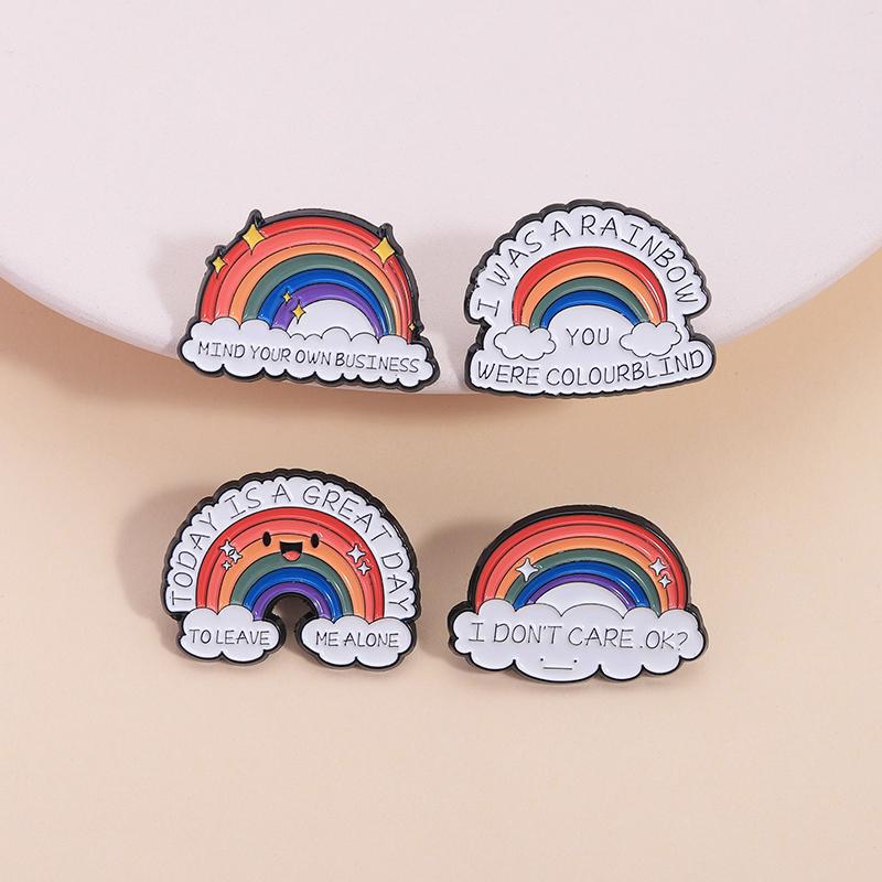 LGBTQ Rainbow Enamel Pin You’re Safe With Me Pride Metal Brooches Lapel Badges Jewelry Gift for Gay Homosex Lesbian Friends