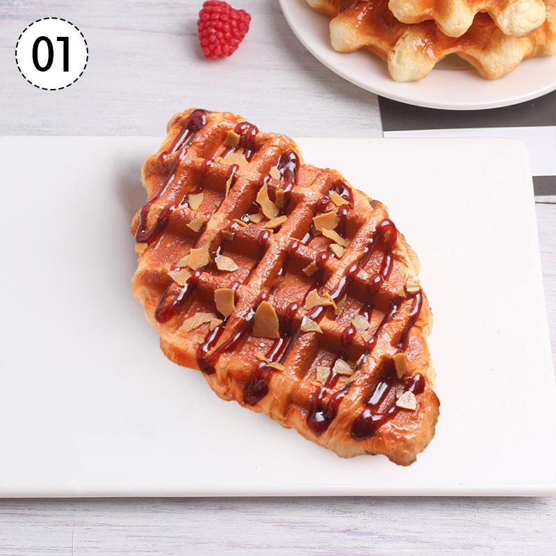 

Artificial Waffle Dessert Wedding Party Decoration Cake Decoration Photography Professional Simulation Cake Model Fake Food New