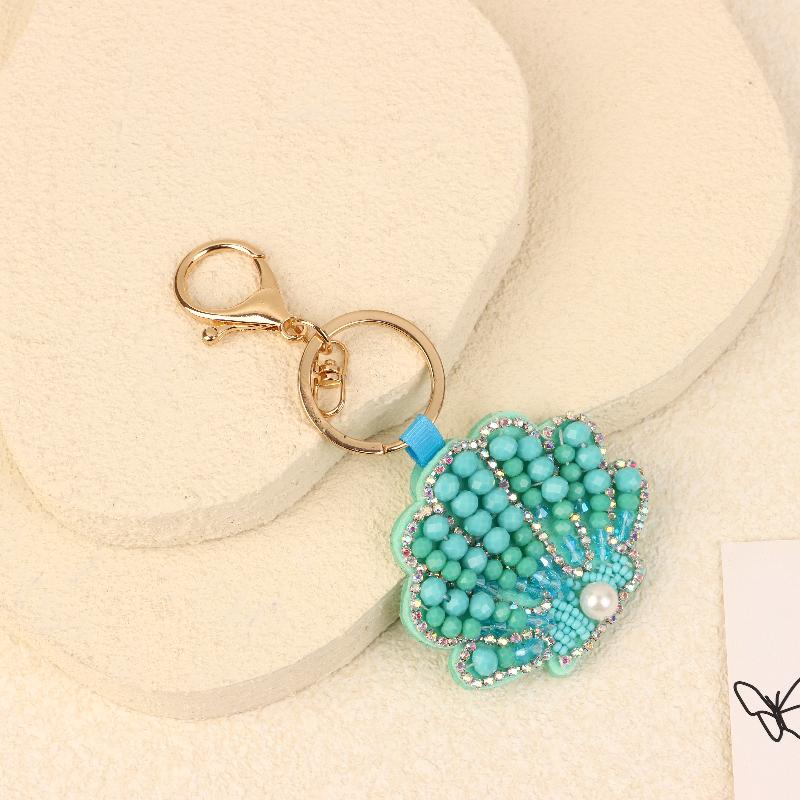 Rhinestone Lobster Beaded Pendant Pretty Hand Sewn Bag Charms Crab Shells Turtle Hanging Rope Patches Applique Bag Lanyard