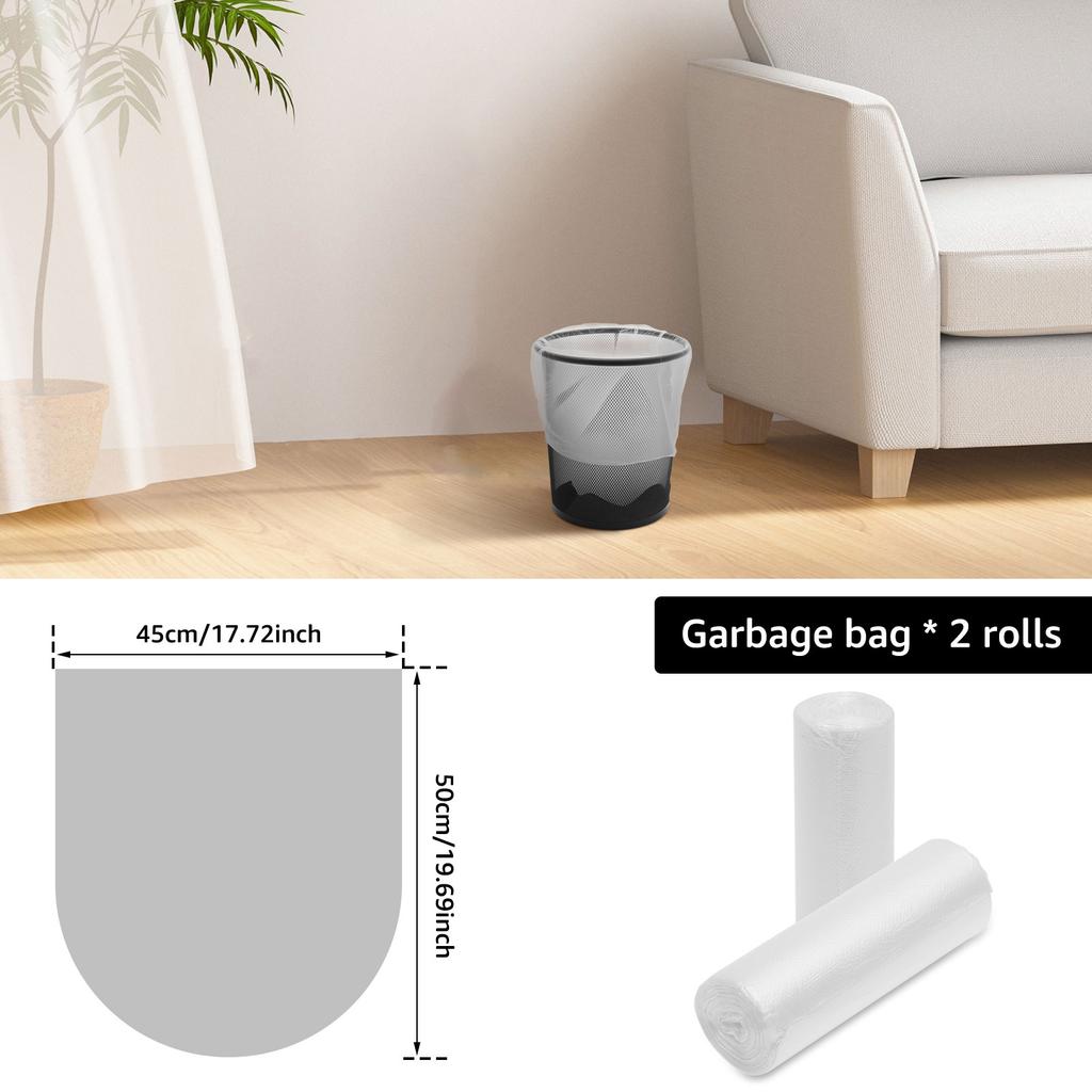 50Pcs/Roll Small Trash Bag 3.2Gallon Thickened Plastic Small Garbage Bag for Home Kitchen Restaurant Living Room Garbage Sorting