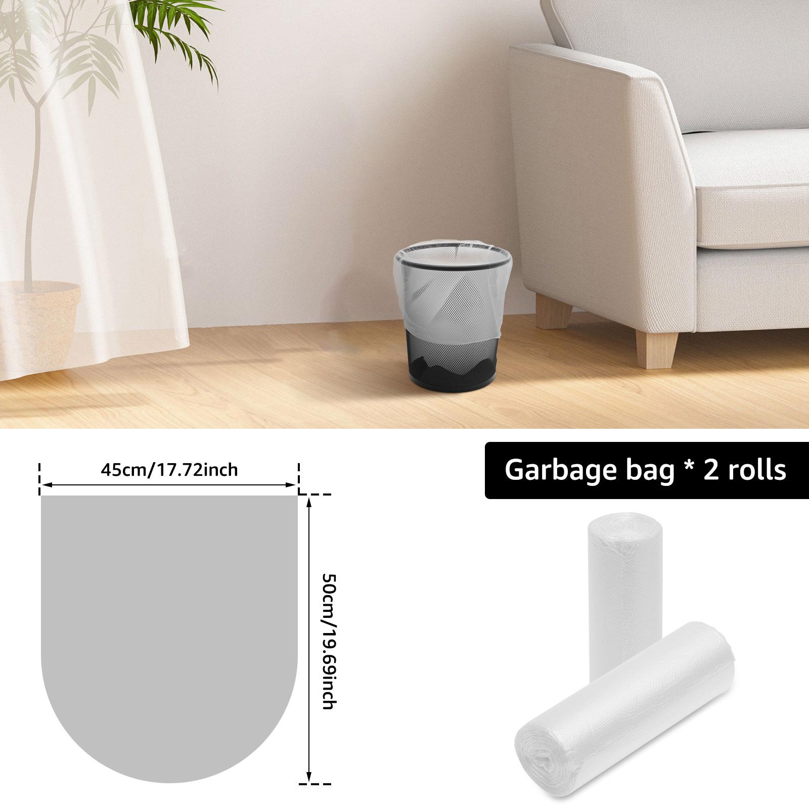 

50Pcs/Roll Small Trash Bag 3.2Gallon Thickened Plastic Small Garbage Bag for Home Kitchen Restaurant Living Room Garbage Sorting