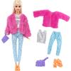 11.5'' Girl Doll Clothes Fashion Doll Dress Mini Skirt Sport Outfit Tops Pants Shoes Racket Cap High Heels Boots Toy Accessories Gift