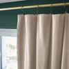 Rideau ajustable + 8 anneaux pince "César" 140 x 270 cm Velours de Coton - César Pampa