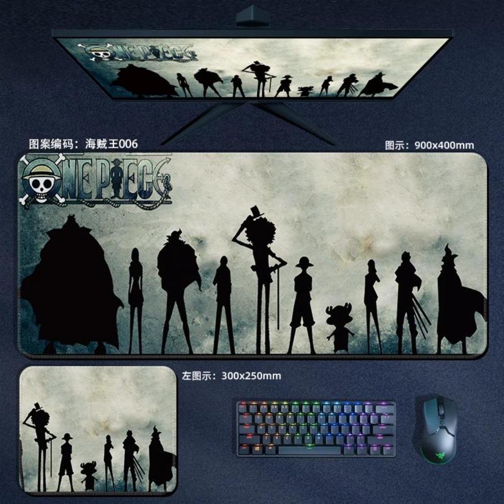 Nautical King Animation Periphery Cute ONE PIECE Leather Mouse Pad Boys Oversized Small E-sports Game Office Computer Keyboard Pad Notebook Table Mat