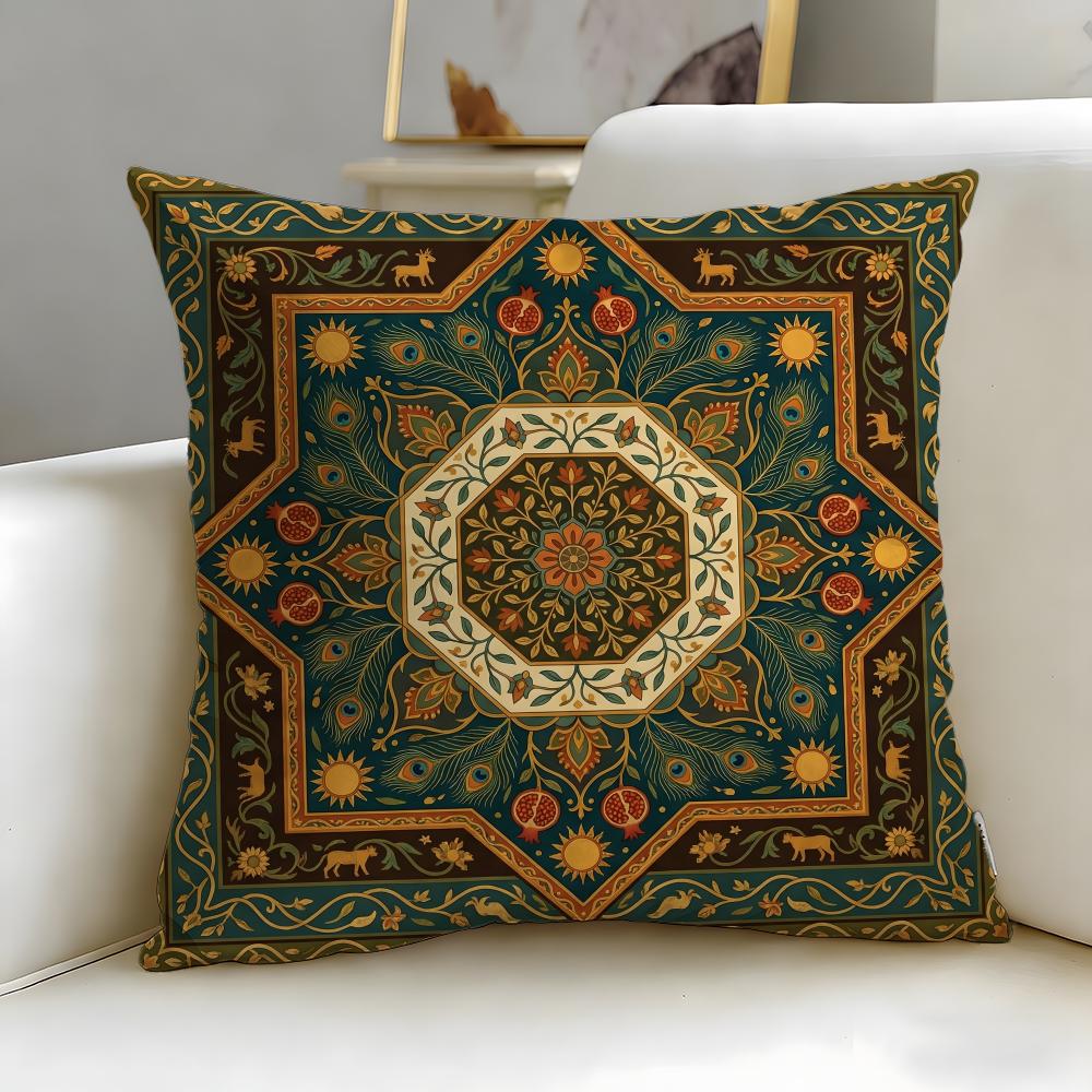 Pattern Creative Print Cushion Cover Soft & Easy-Wash Pillow Case – Versatile For Couch, Bed, Travel And Office